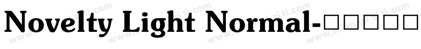 Novelty Light Normal字体转换